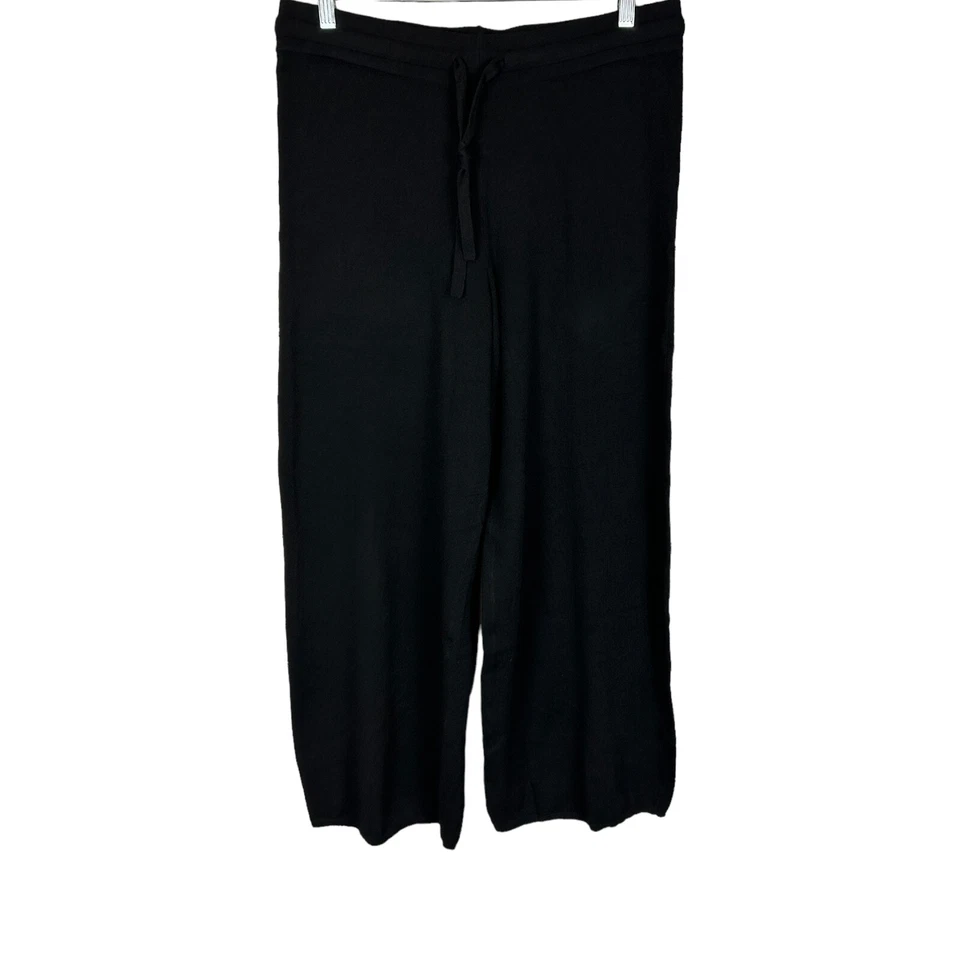 Pantalones de viaje Peace Love World para mujer regulares Pure Love negros lisos talla pequeña Foto 1 de 2