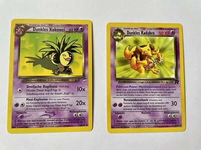 Dunkles Kokowei  & Dunkles Kadabra Pokemon Neo Destiny Nr. 33/105 deutsch - Bild 1 von 2