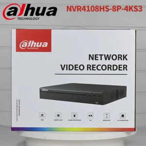 Dahua 8CH 8PoE 4K 12mp NVR Network Video Recorder NVR4108HS-8P-4KS3 Compact HDD - Picture 1 of 10