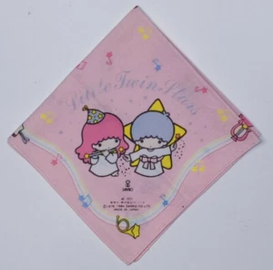 VTG 1984 Sanrio Little Twin Stars 10.5" Handkerchief (made in Japan) Fabric Rare - Picture 1 of 5