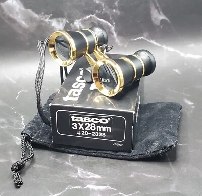 VTG 1980's TASCO 3x28 Coated Lens Binoculars made in Japan - Image 1 of 4
