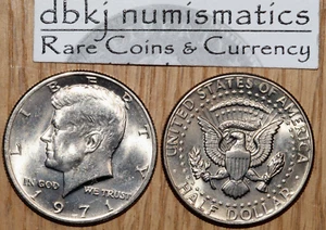 1971 (P) Kennedy Half Dollar 50¢ - BU - Choice to Gem Uncirculated - Picture 1 of 2