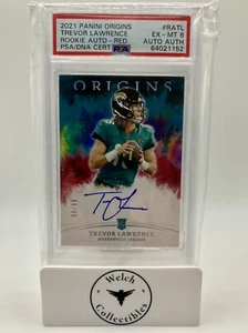 2021 Panini Origins #RATL Trevor Lawrence : Rookie On Card Auto : 69/99 : PSA 6 - Picture 1 of 2