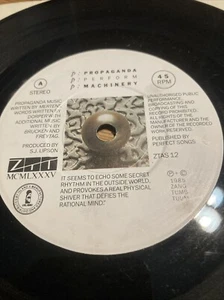 1985 PROPAGANDA 7" 45 - MACHINERY / FROZEN FACES - ZTT RECORDS - ZTAS 12 - Picture 1 of 1