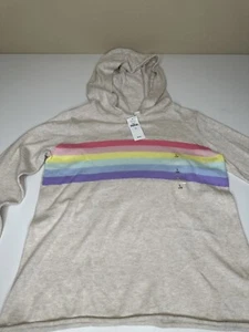 NEW! Gap Kids Girls Large (10) Rainbow Sweater w/hoodie. - Picture 1 of 3