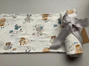 Angel Dear Baby Girl/Boy" Little and Loved”Viscose Swaddle Blanket 45" x 45" NEW - Picture 1 of 2