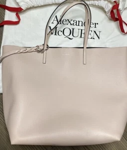 Authentic Alexander McQueen SkullShoulder Bag PebbledLeather Tote, ITALY - Picture 1 of 5