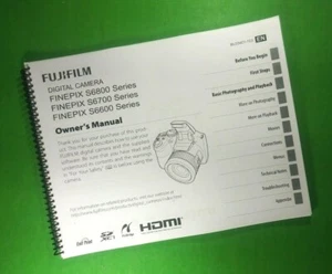 Owners Manual for Fujifilm S4600 S4700 S4800 Camera 143 Pages W/Clear Covers! - Picture 1 of 1