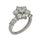 Ladies Platinum Diamond Cluster Ring - 2.25ct - Size L