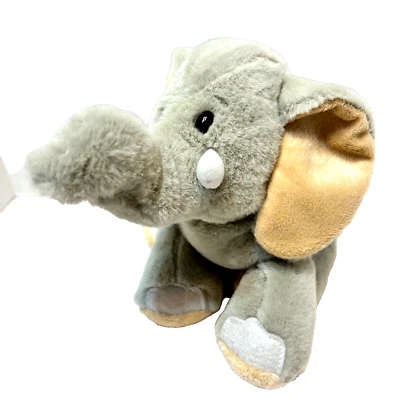 Ganz Webkins Soft Floppy Gray Velvety Elephant Plush Stuffed Animal No Code - Image 1 of 4