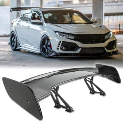 57'' Rear Trunk Spoiler Wing GT Racing Lip ABS Glossy For Honda Civic Del Sol SI - Image 1 of 4