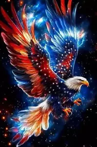 4Th of July Diamond Painting for Adults, 5D Eagle and American Flag Diamond Art - Picture 1 of 7