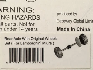 AutoArt 13116 1:32 Lamborghini Miura Assale Posteriore con Ruote Originali Set Slotcar - Foto 1 di 4