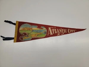 Vintage Atlantic City N.J. New Jersey Convention Hall Filz Wimpel Flagge 26 Zoll - Bild 1 von 4