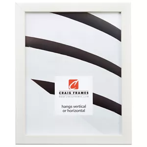 Craig Frames Colori 75, 0.75 Inch Wide Modern Off-White Picture Frame - Picture 1 of 10