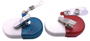 Portadores de insignia de identificación farmacia enfermera médico en forma de píldora retráctil (paquete de 2) - Imagen 1 de 2