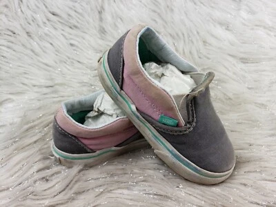 Zapatillas VANS Gris Rosa Niño Talla 7 Foto 1 de 4