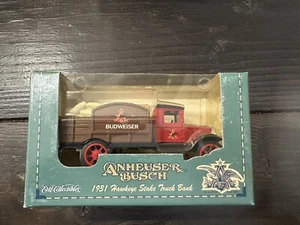 Ertl 1995 Anheuser Busch 1931 Hawkeye Stake Truck Bank F123 DieCast - NEW IN BOX - Picture 1 of 4