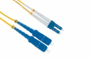 LC-SC OS2 Fiber Patch Cable 5 Meters 9/125 Singlemode Duplex 10 Pack - Picture 1 of 9