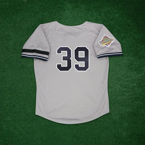 Darryl Strawberry 1996 New York Yankees Cooperstown Grey World Series Jersey Cover