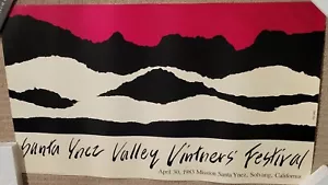 RARE Santa Ynez Valley Vintners' Festival 1983 Poster - Picture 1 of 10