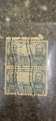 US Scott# 788- (1937) 4c - Stratford Hall Jackson Lee USED Pair - #B599 - Image 1 of 2