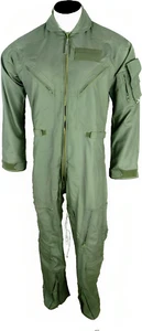 Nomex Fire Resistant Coveralls US ARMY USAF Military Flight Suits CWU-27/P Green - Picture 1 of 11