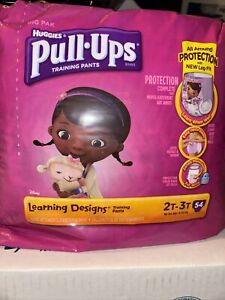 Rare Vintage Pull-ups Huggies Diapers Sophia The First 2T-3T / 54 Pack