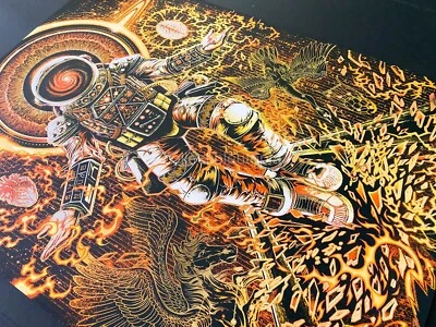 Póster impreso arte urbano Miles Tsang Cygnus X1 Protostar Heat Gold Foil Var #/30 Foto 1 de 4