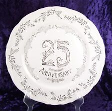 25 Anniversary Presentation Plate with  Silver Leaf Lettering