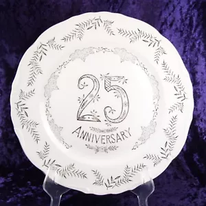 25 Anniversary Presentation Plate with Silver Leaf Lettering - Picture 1 of 1