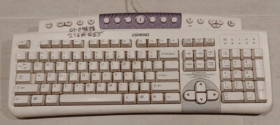 Compaq KU-9978 Vintage USB Multimedia Keyboard Excellent Condition, some marking - Image 1 of 4