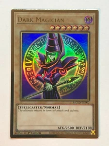 Yugioh Maximum Gold: El Dorado Mago Oscuro MGED-EN002 Oro Raro Casi Nuevo/M - Imagen 1 de 1