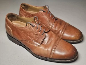 Zapato de Vestir Johnson And Murphy Punta de Ala Serie Signature Puntera 9M Marrón - Imagen 1 de 7