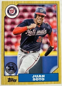 Juan Soto 2022 Topps 1987 Topps Béisbol 35 Aniversario (Serie Dos) #87TB-10 - Imagen 1 de 2