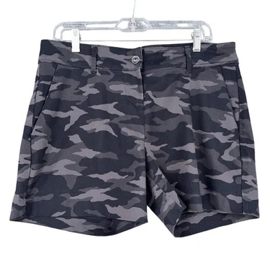 Pantalones Cortos Isaac Mizrahi New York Mujer Estampado Camuflaje Frente Plano Talla 10 Foto 1 de 4