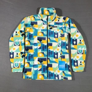 Columbia Zing III Fleece Jungen Größe Large durchgehender Reißverschluss Jacke Azteken Navajo Neu mit Etikett - Bild 1 von 12