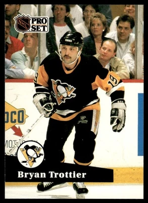 1991-92 Pro Set #192 Bryan Trottier Pittsburgh Penguins - Image 1 of 2