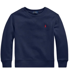Polo Ralph Lauren Boys Fleece Sweatshirt 4/4T Cruise Navy - NWT - Picture 1 of 2