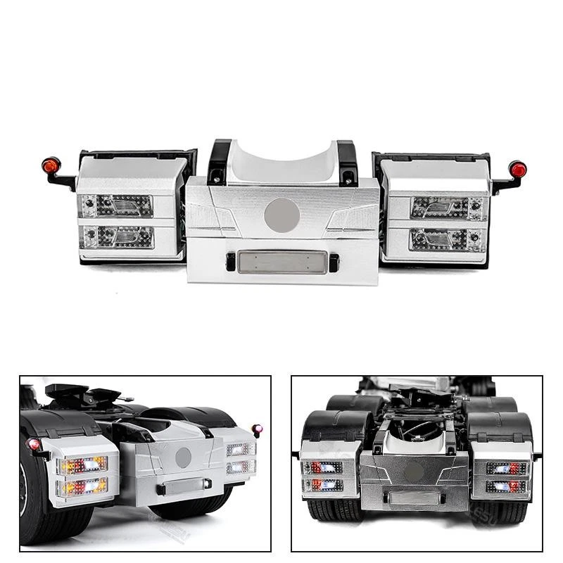 1/14Metal Rear Beam Taillight Set for TAMIYA RC Tractor Truck R470 R620 770S Car - Image 1 of 4