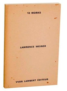 Lawrence WEINER / 10 WORKS 1st Edition 1971 #183479 - Picture 1 of 5