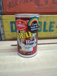 Vintage Steel Canfield's Draft Root Beer Soda Can, Chicago, IL - Picture 1 of 8