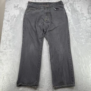 Pantalones de mezclilla holgados Kani Gold para hombre 38x34 negros bordados pierna ancha - Imagen 1 de 17