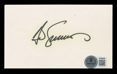 Cardinals Ted Simmons Authentic Signed 3x5 Index Card Autographed BAS #BT03630 - Image 1 of 2