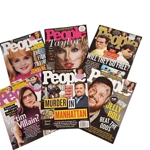 People Magazine Lot Of 6 Luigi Mangione, Menendez Brothers, Jonbenet,Jelly Roll - Bild 1 von 1
