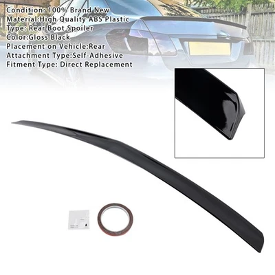 🏅 Gloss Black Rear Boot Spoiler For Mercedes-Benz E-Class W212 2008-2016 Foto 1 de 4