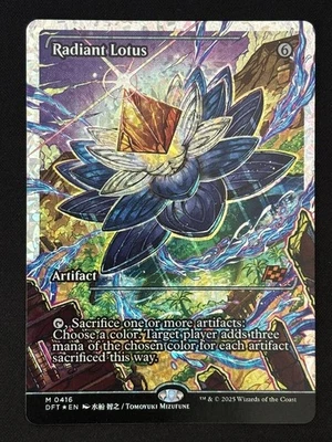 1x MTG Radiant Lotus (Showcase) (Fracture Foil) - Aetherdrift (DFT) #416 - Magic - Image 1 of 2