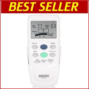 Compact FAN-9T Ceiling Fan Remote with Reverse Function and Thermostat Control - Picture 1 of 7