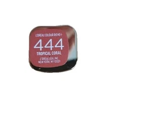 L'oreal Paris Colour Riche Lipstick 444 Tropical Coral Color Tube Original Satin - Picture 1 of 1