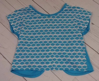 Speechless Girls Blue Crop Top Peekaboo Back Size M - Image 1 of 2